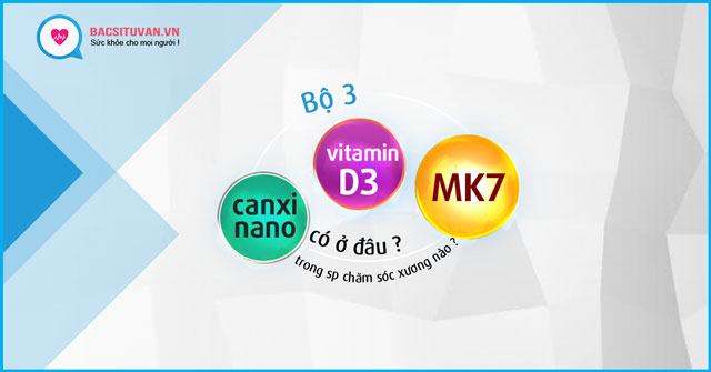 Đi tìm bộ 3 Canxi Nano, Vitamin D3, MK7 có ở đâu?