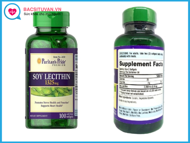 Soy Lecithin - thuốc bổ sung nội tiết tố của Mỹ